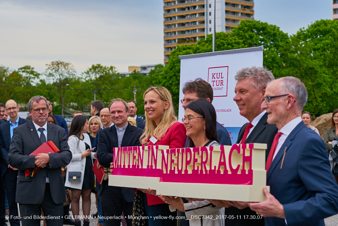 11. Mai 2017 - Grundsteinlegung für die LOGE und dem Kulturquadrat in Neuperlach